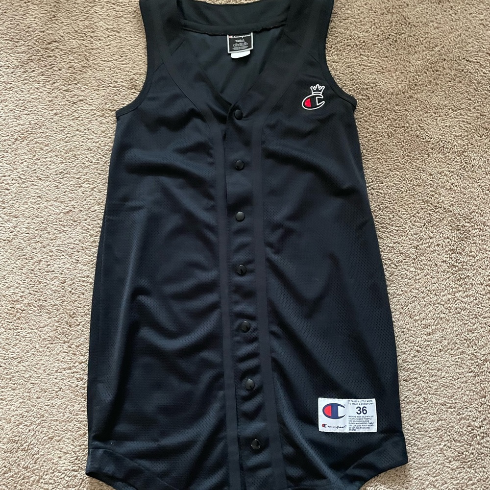 Black Champion Jersey Dress